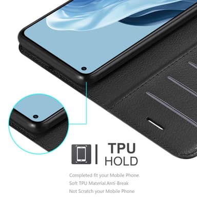 Realme 7 5G Plånboksfodral Skal (Svart)