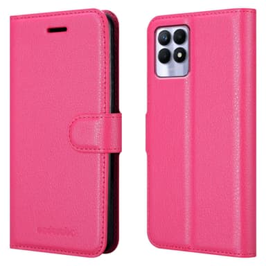 Realme 8i / Narzo 50 4G Plånboksfodral Skal (Rosa)