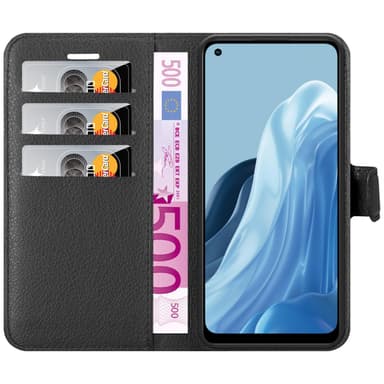 Realme 7 5G Plånboksfodral Skal (Svart)