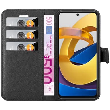 Xiaomi POCO M4 PRO 5G Plånboksfodral Skal (Svart)