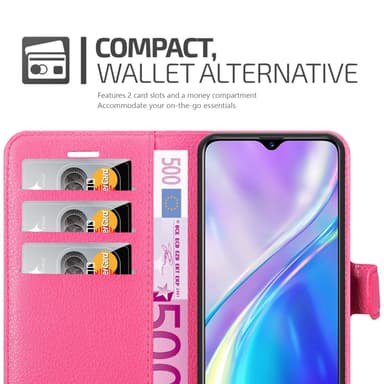 Realme X2 / XT / Oppo K5 Plånboksfodral Skal (Rosa)