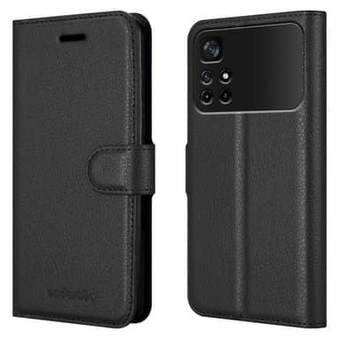 Xiaomi POCO M4 PRO 5G Plånboksfodral Skal (Svart)