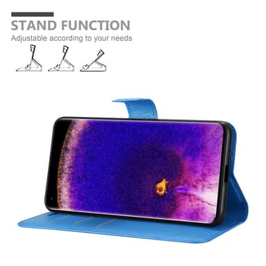 Oppo FIND X5 PRO Plånboksfodral Skal (Blå)