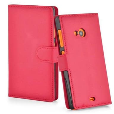 Nokia Lumia 535 Plånboksfodral Skal (Röd)