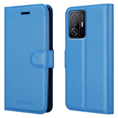 Xiaomi 11T / 11T PRO Plånboksfodral Skal (Blå)