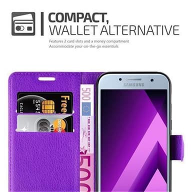 Samsung Galaxy A3 2017 Plånboksfodral Skal (Lila)