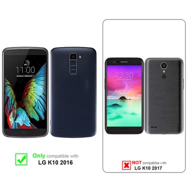 LG K10 2016 Fodral Skal Case (Svart)