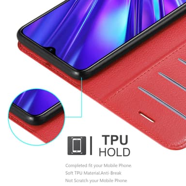 Realme 5 / 5i / 6i / C3 Plånboksfodral Skal (Röd)