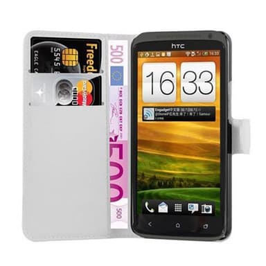 HTC ONE X / X+ Plånboksfodral Skal (Vit)