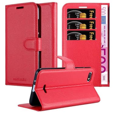 Xiaomi RedMi 6A Plånboksfodral Skal (Röd)