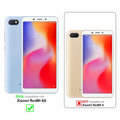 Xiaomi RedMi 6A Plånboksfodral Skal (Svart)
