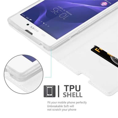 Sony Xperia T3 Fodral Skal Case (Silver)