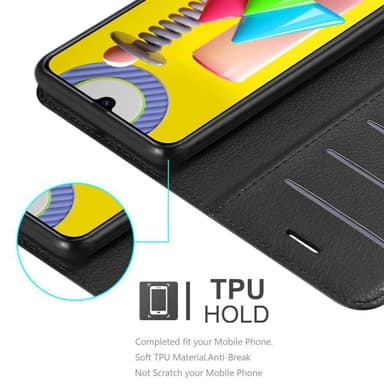 Samsung Galaxy M31 Plånboksfodral Skal (Svart)