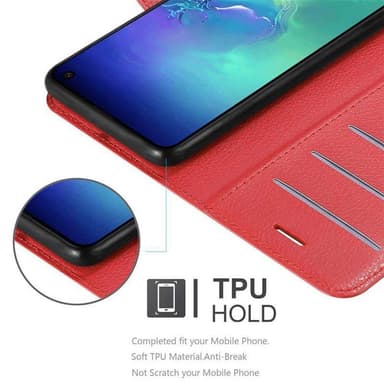 Samsung Galaxy S10e Plånboksfodral Skal (Röd)