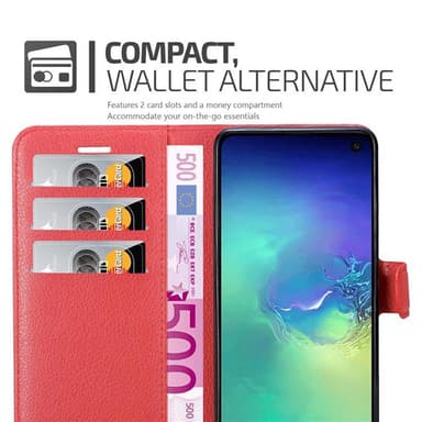 Samsung Galaxy S10e Plånboksfodral Skal (Röd)
