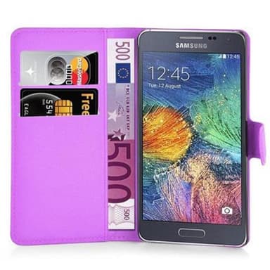 Samsung Galaxy A7 2015 Plånboksfodral Skal (Lila)