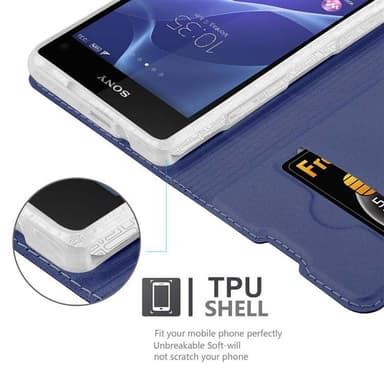 Sony Xperia Z1 COMPACT Fodral Skal Case (Blå)