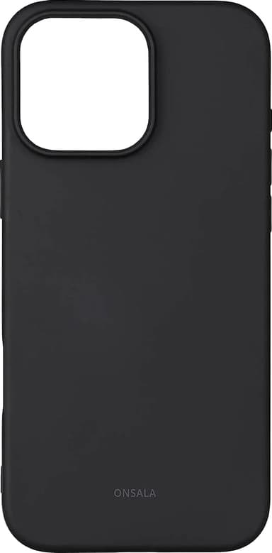 Onsala iPhone 16 Pro Max silicone fodral (svart)