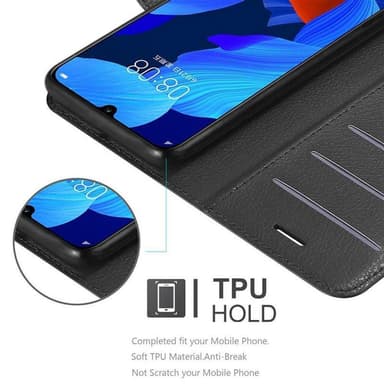 Huawei NOVA 5 / 5 PRO Plånboksfodral Skal (Svart)