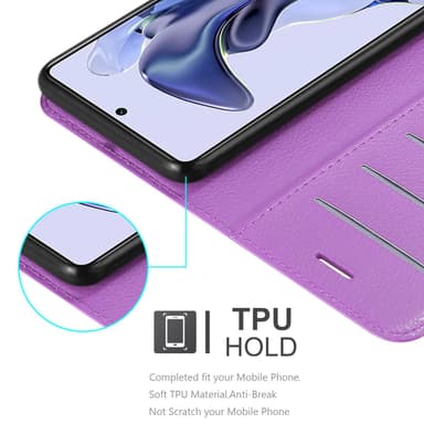 Xiaomi 11T / 11T PRO Plånboksfodral Skal (Lila)