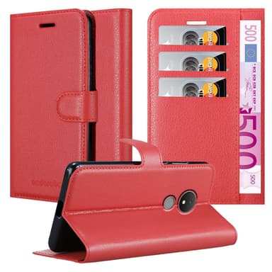 Nokia C21 Plånboksfodral Skal (Röd)