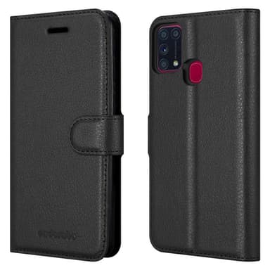 Samsung Galaxy M31 Plånboksfodral Skal (Svart)