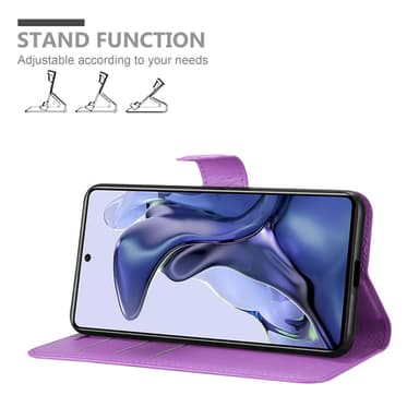 Xiaomi 11T / 11T PRO Plånboksfodral Skal (Lila)