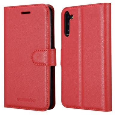 Samsung Galaxy NOTE 10 Plånboksfodral Skal (Röd)