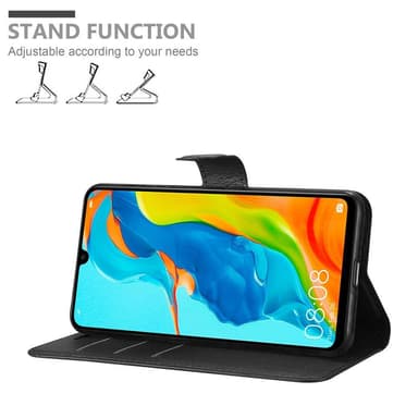 Huawei P30 LITE Plånboksfodral Skal (Svart)