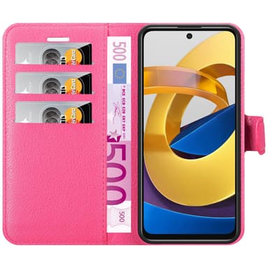 Xiaomi POCO M4 PRO 5G Plånboksfodral Skal (Rosa)