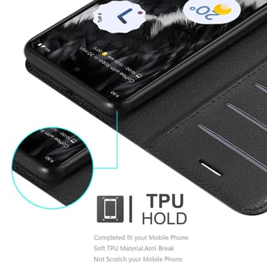 Google PIXEL 7 Plånboksfodral Skal (Svart)