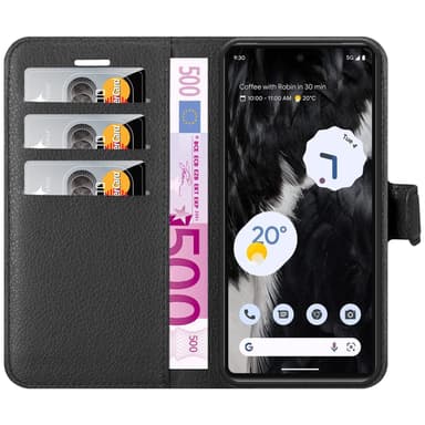 Google PIXEL 7 Plånboksfodral Skal (Svart)