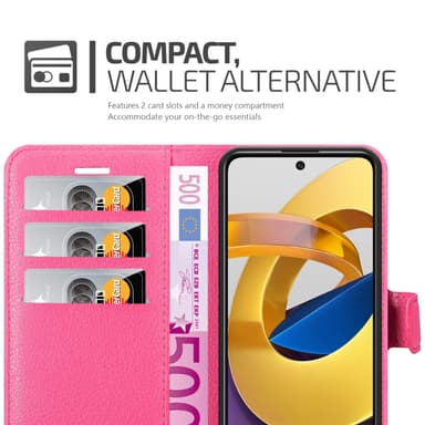 Xiaomi POCO M4 PRO 5G Plånboksfodral Skal (Rosa)