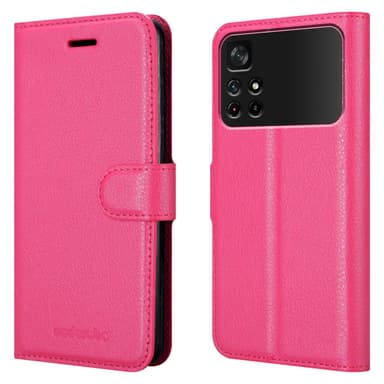Xiaomi POCO M4 PRO 5G Plånboksfodral Skal (Rosa)