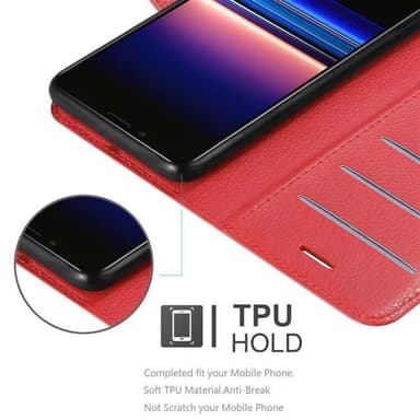 Sony Xperia 1 / Xperia XZ4 Plånboksfodral Skal (Röd)
