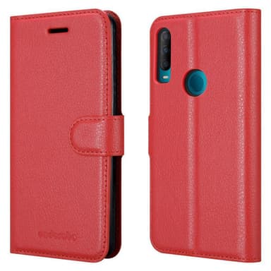 Alcatel 1S 2020 Plånboksfodral Skal (Röd)