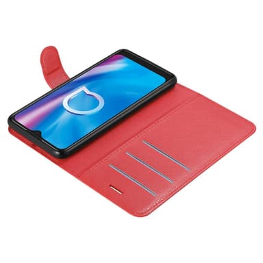 Alcatel 1S 2020 Plånboksfodral Skal (Röd)