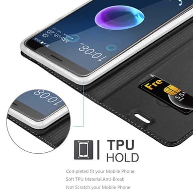 HTC Desire 12 Fodral Skal Case (Svart)