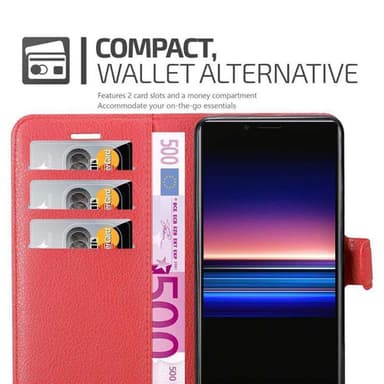Sony Xperia 1 / Xperia XZ4 Plånboksfodral Skal (Röd)