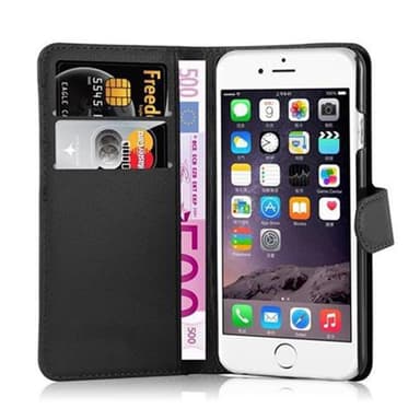 iPhone 6 / 6S Plånboksfodral Skal (Svart)