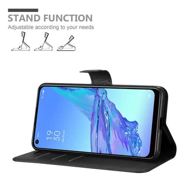 Oppo A53 Plånboksfodral Skal (Svart)