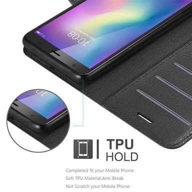 ZTE Blade A5 2019 Plånboksfodral Skal (Svart)