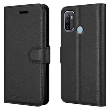 Oppo A53 Plånboksfodral Skal (Svart)