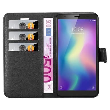 ZTE Blade A5 2019 Plånboksfodral Skal (Svart)