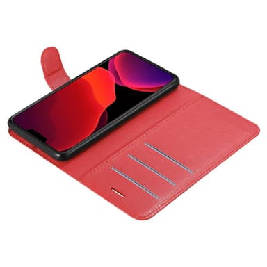 iPhone 12 / 12 PRO Plånboksfodral Skal (Röd)