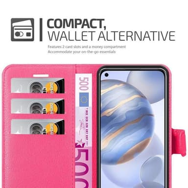 Honor 30 Plånboksfodral Skal (Rosa)