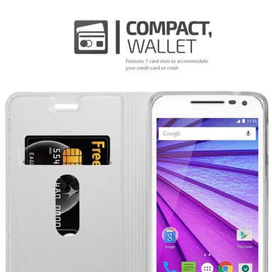 Motorola MOTO G3 Fodral Skal Case (Silver)