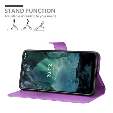 Nokia G11 / G21 Plånboksfodral Skal (Lila)