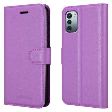 Nokia G11 / G21 Plånboksfodral Skal (Lila)