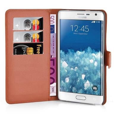 Samsung Galaxy NOTE EDGE Plånboksfodral Skal (Brun)